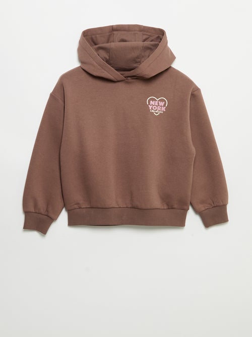 Capuchonsweater aan beide zijden bedrukt - Kiabi Capuchonsweater aan beide zijden bedrukt - Kiabi