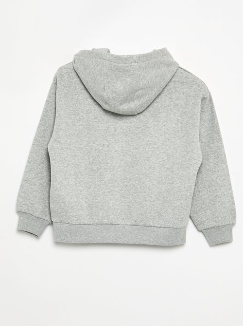 Capuchonsweater aan beide zijden bedrukt - Kiabi Capuchonsweater aan beide zijden bedrukt - Kiabi