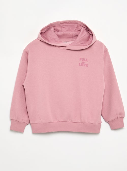 Capuchonsweater aan beide zijden bedrukt - Kiabi Capuchonsweater aan beide zijden bedrukt - Kiabi