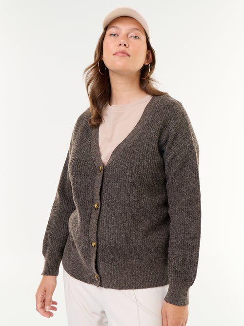 Cardiganvest met V-hals - Kiabi