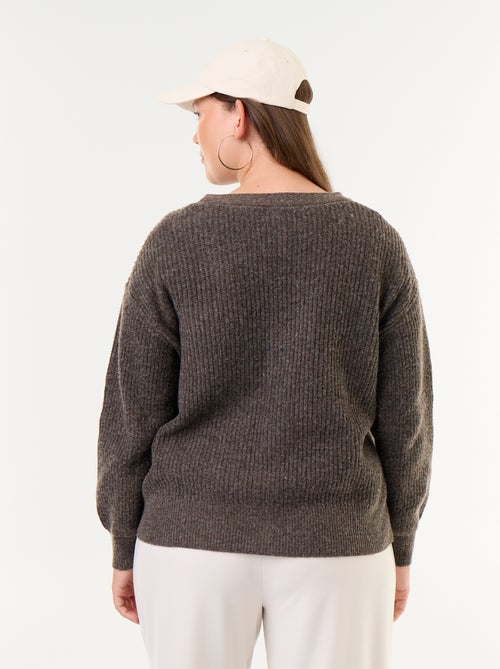 Cardiganvest met V-hals - Kiabi