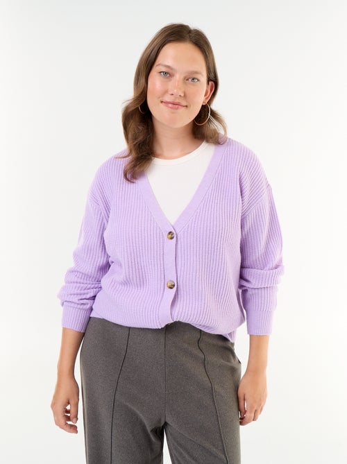 Cardiganvest met V-hals - Kiabi