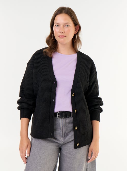 Cardiganvest met V-hals - Kiabi