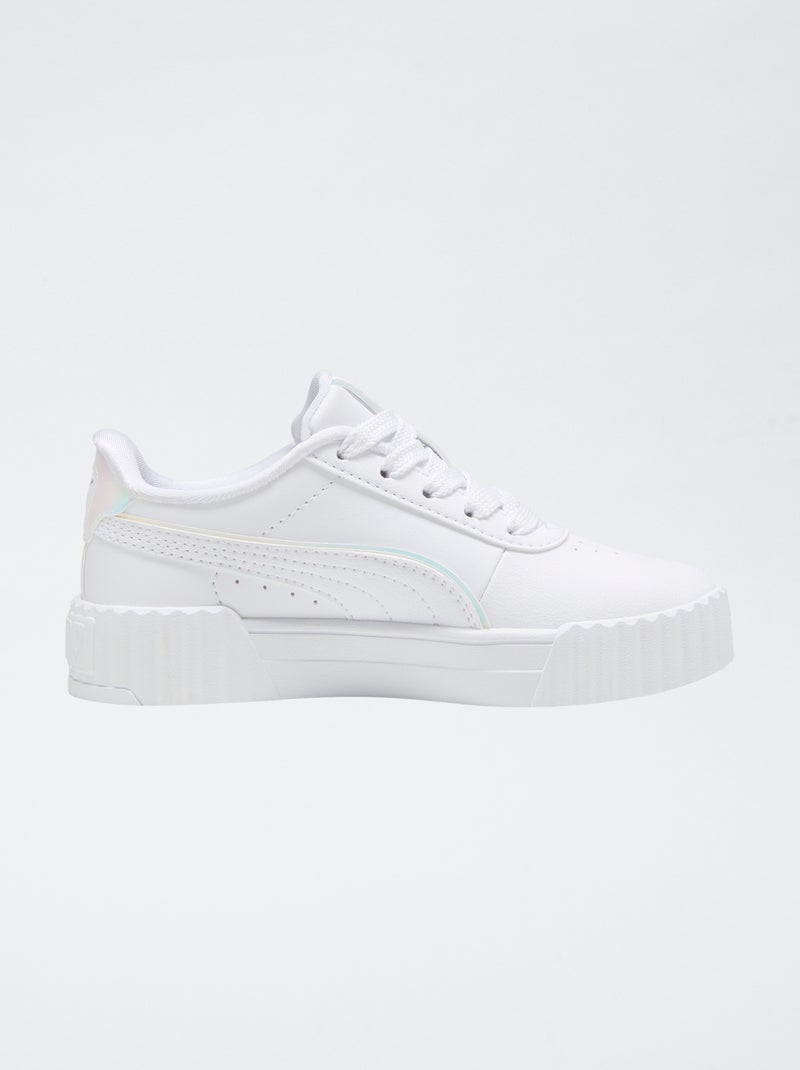 'Carina'-sneakers met holografische print Wit - Kiabi