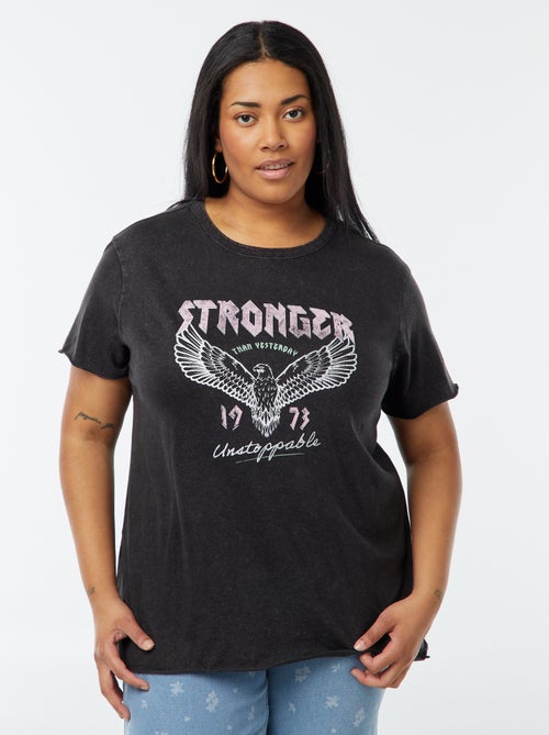 Carmakoma-T-shirt met luipaardmotief en print - Kiabi