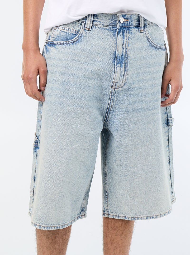 Carpenter jeans bermuda Blauw - Kiabi