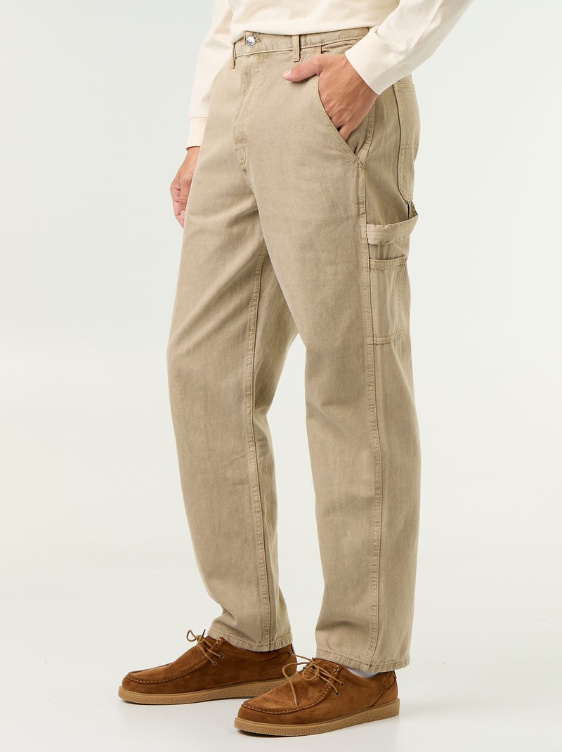 Carpenter-jeans Biege - Kiabi
