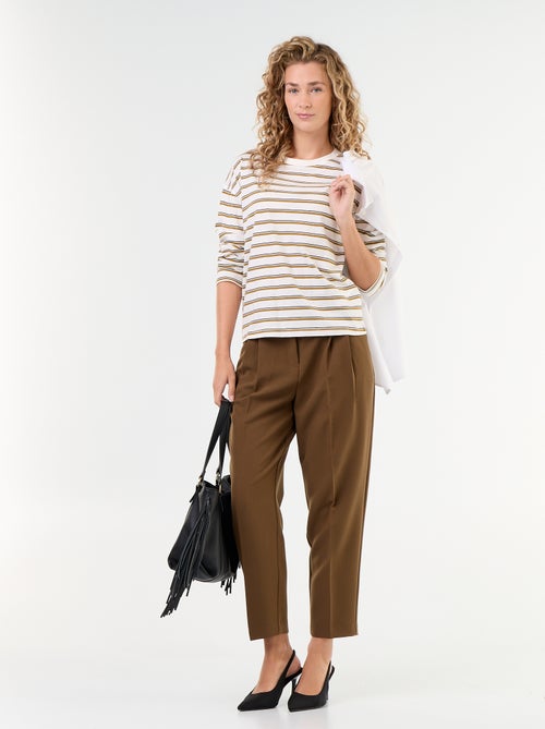 Carrot fit-broek met hoge taille - Kiabi