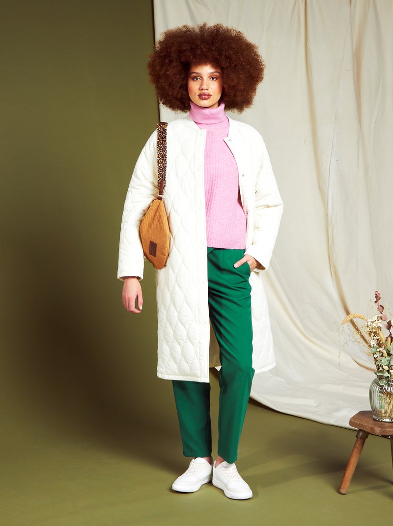 Carrotbroek met ceintuur GROEN - Kiabi