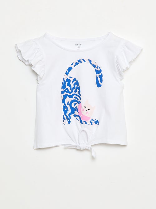 Casual T-shirt van katoenen jersey - Kiabi