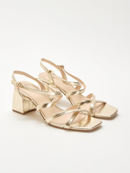 Ceremoniesandalen met hak - Kiabi