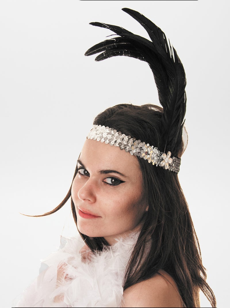 'Charleston'-hoofdband - Verkleedkleding GRIJS - Kiabi