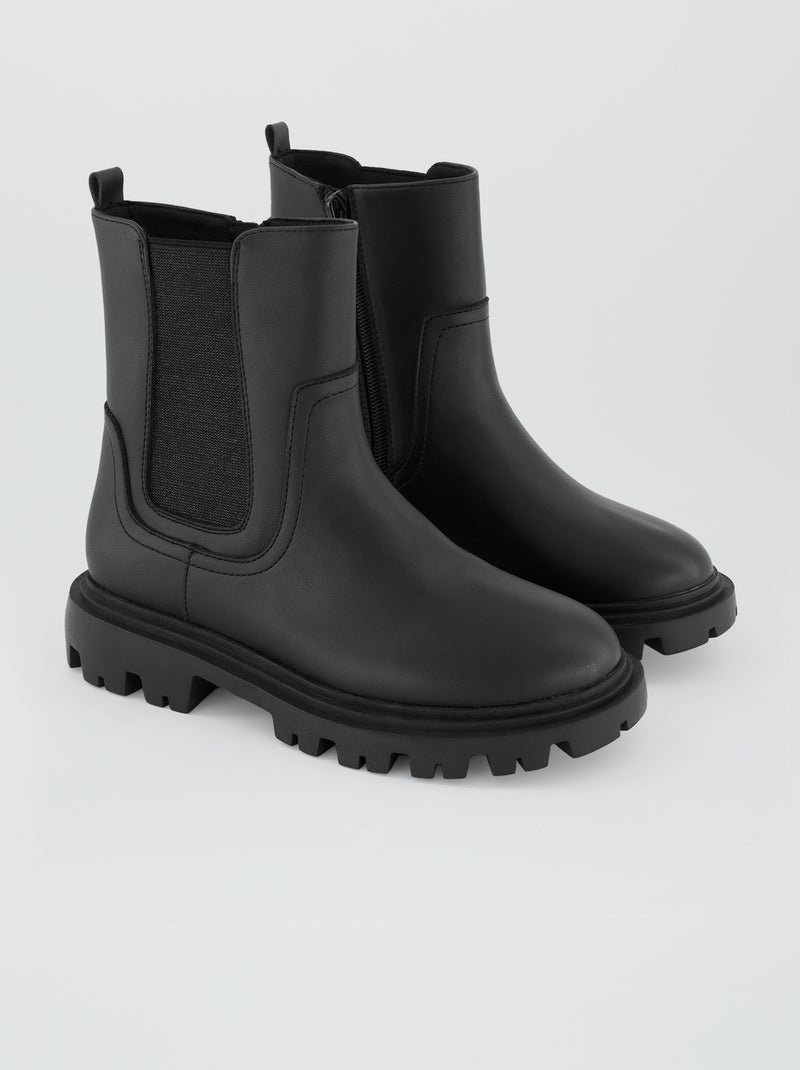 Chelseaboots zwart - Kiabi