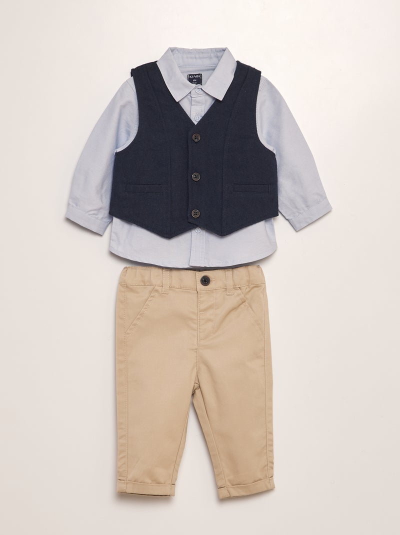 Chic setje - 3-delig BLAUW - Kiabi