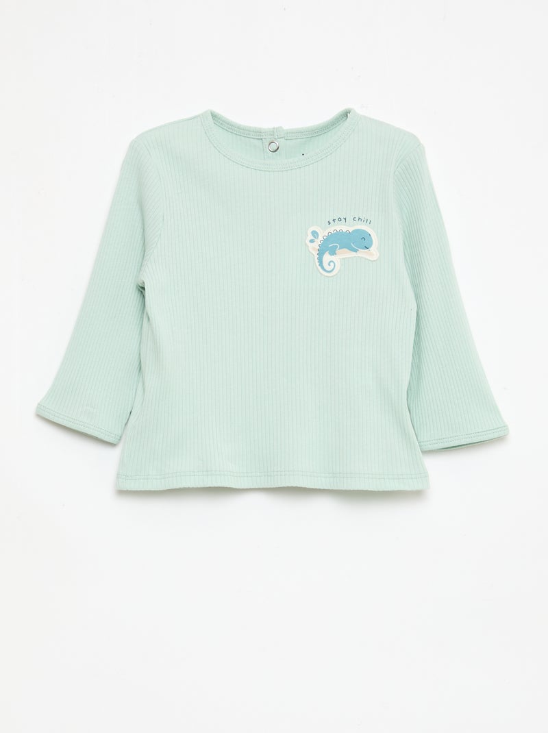 Chill pyjamaset van jerseytricot Blauw - Kiabi