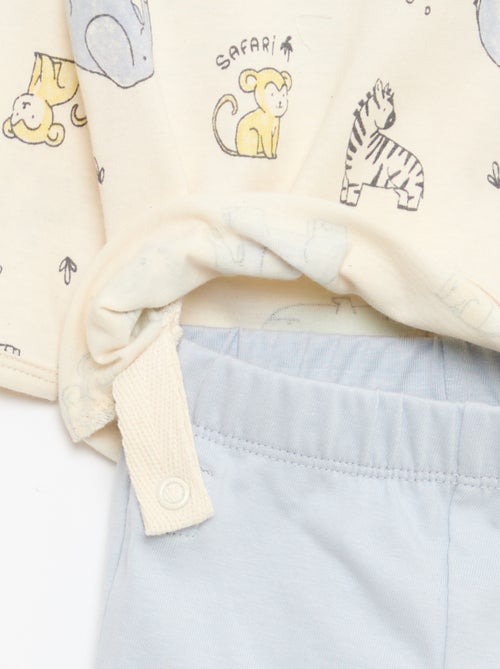 Chill pyjamaset van katoenjersey - Kiabi