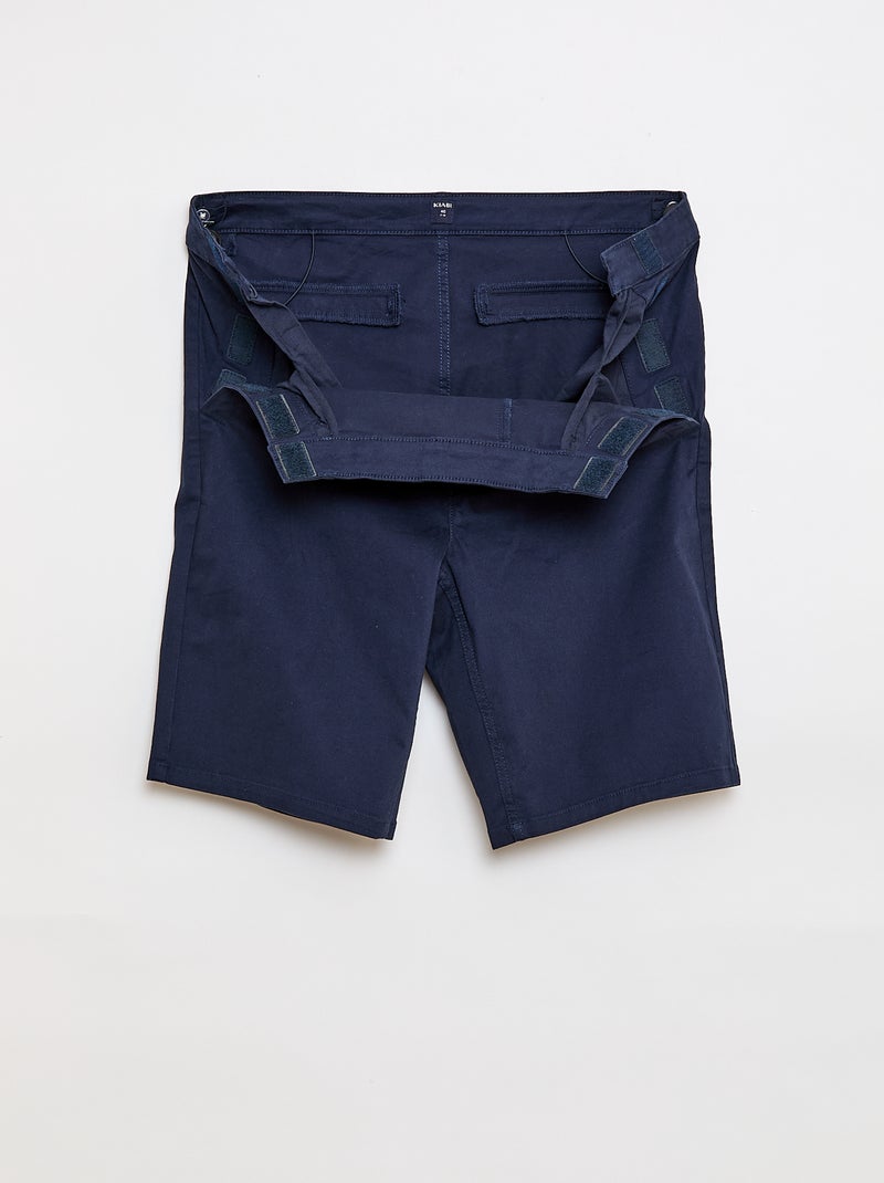Chino bermuda - gemakkelijk aan te trekken collectie Blauw - Kiabi