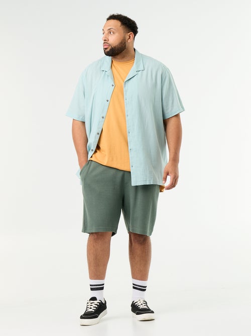 Chino bermuda met elastische taille - Kiabi