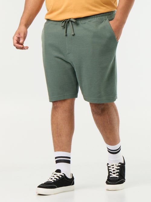 Chino bermuda met elastische taille - Kiabi
