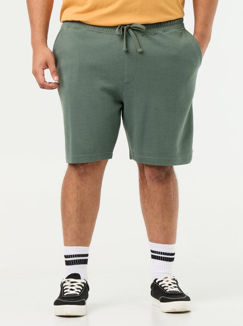 Chino bermuda met elastische taille - Kiabi