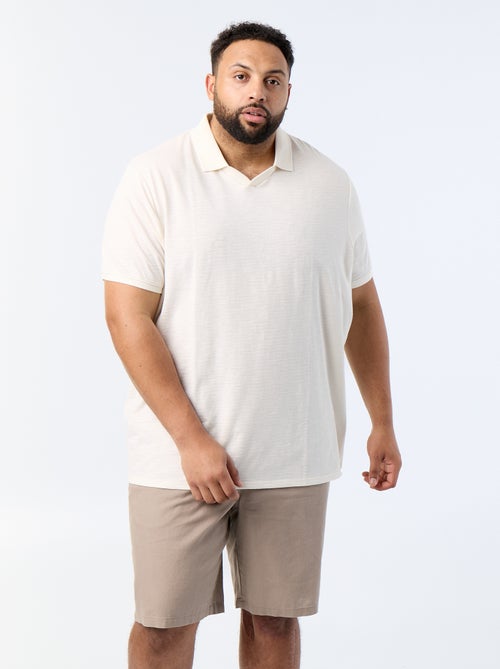 Chino bermuda met trekkoordjes - Kiabi