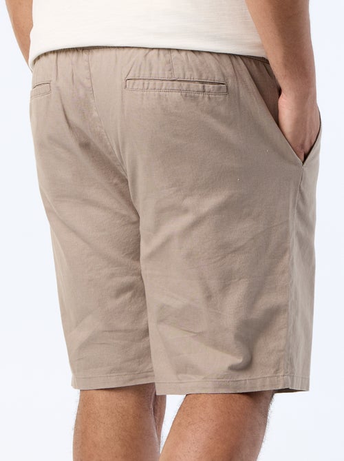 Chino bermuda met trekkoordjes - Kiabi