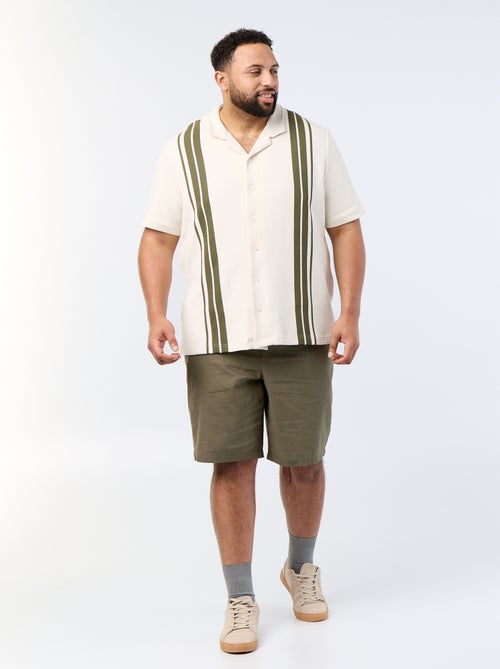 Chino bermuda met trekkoordjes - Kiabi