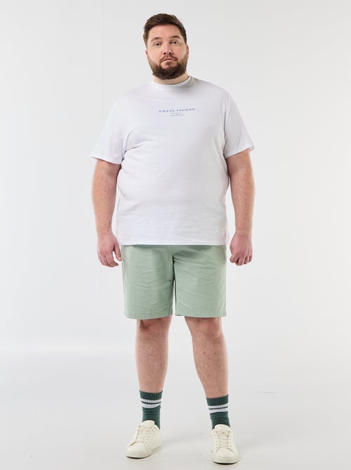 Chino bermuda van katoentwill - Kiabi