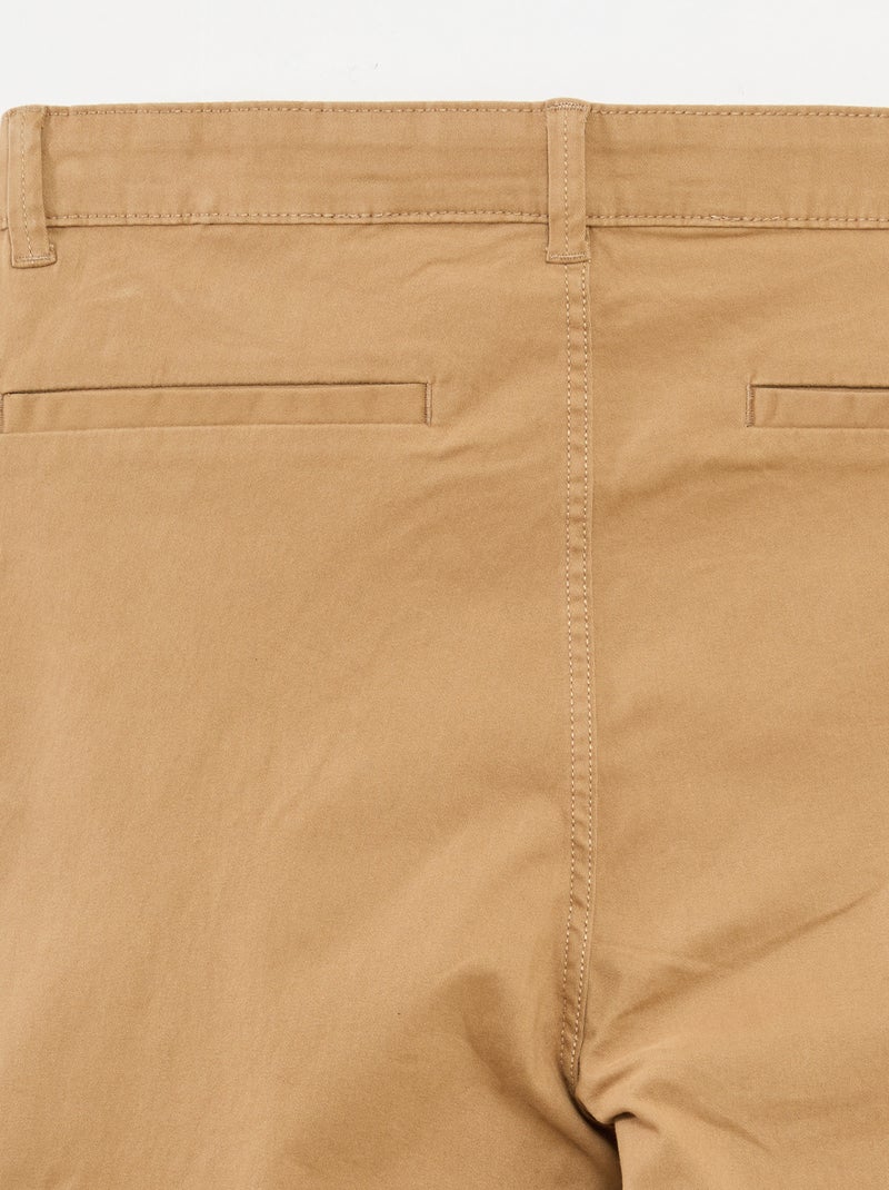 Chino broek - gemakkelijk aan te trekken collectie Biege - Kiabi