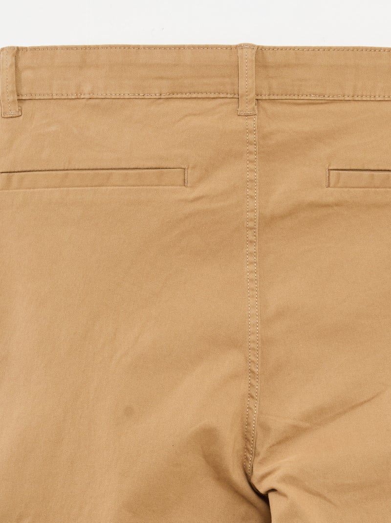 Chino broek - gemakkelijk aan te trekken collectie Biege - Kiabi