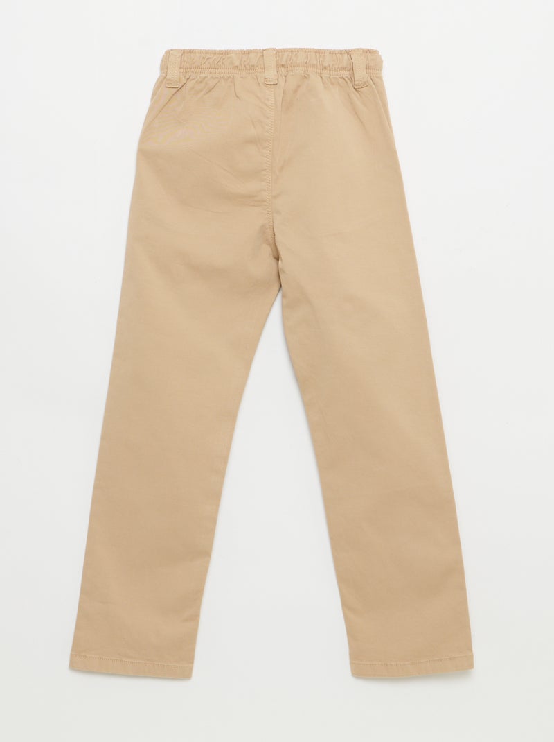 Chino broek - So Easy Biege - Kiabi