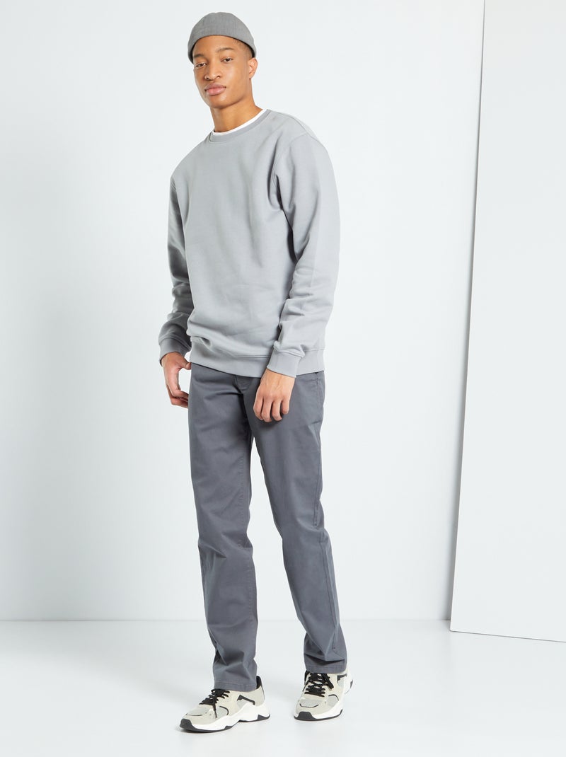 Chino broek L38 +1m95 GRIJS - Kiabi