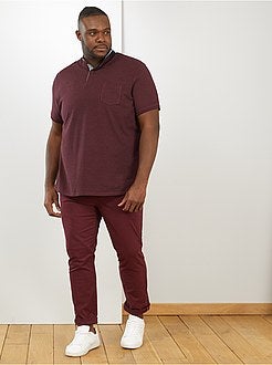 Herenmode grote maten - Chino broek met riem - Kiabi