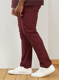Herenmode grote maten - Chino broek met riem - Kiabi