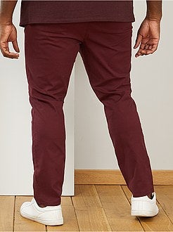 Herenmode grote maten - Chino broek met riem - Kiabi