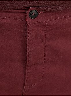 Herenmode grote maten - Chino broek met riem - Kiabi