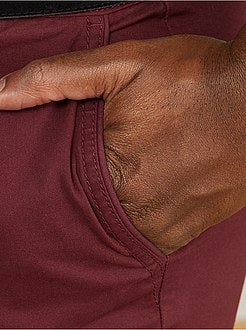 Herenmode grote maten - Chino broek met riem - Kiabi