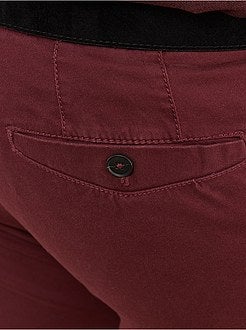Herenmode grote maten - Chino broek met riem - Kiabi