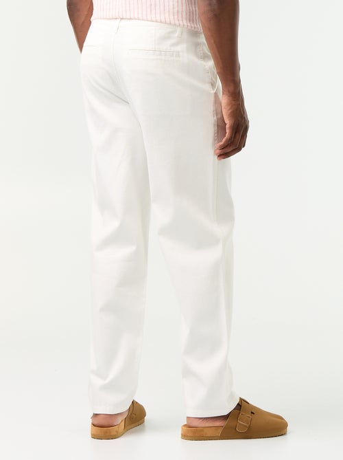 Chino broek van dobby - Kiabi