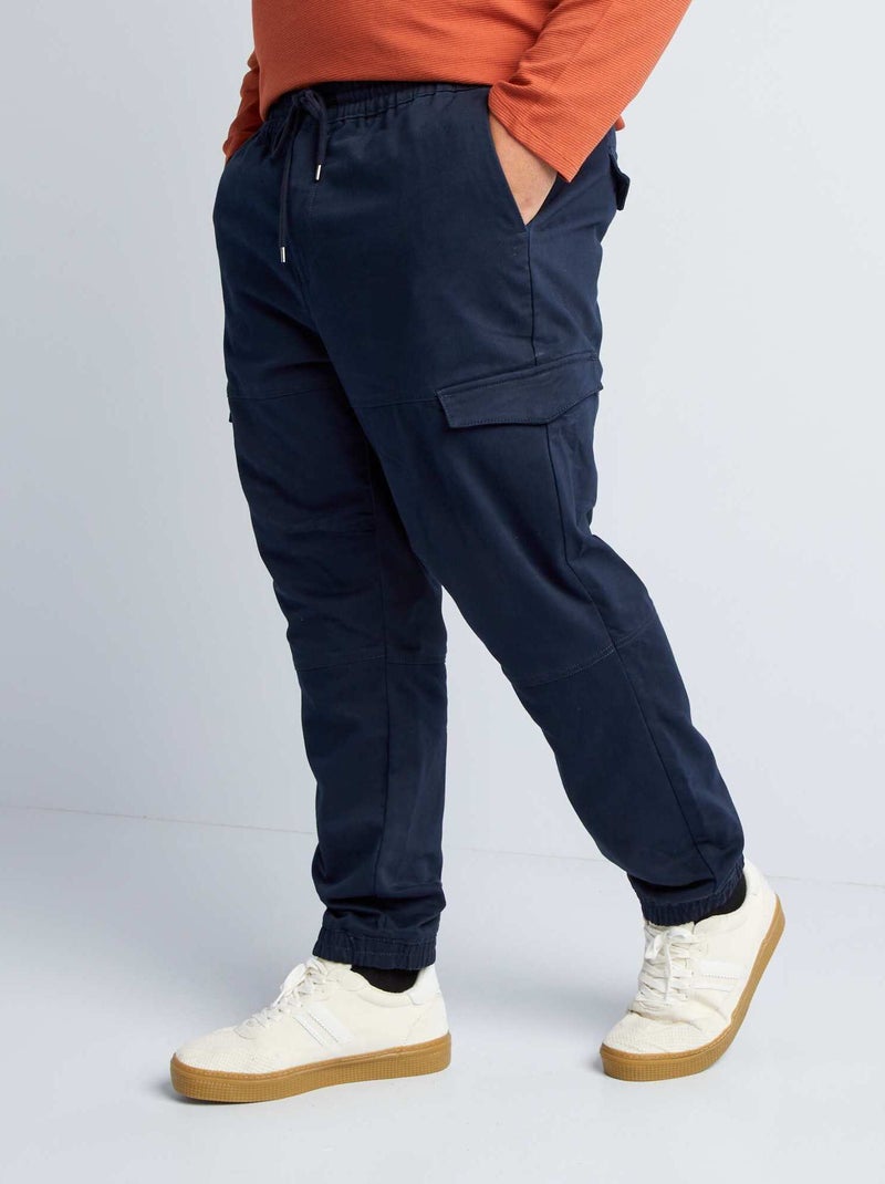 Chino met zakken opzij BLAUW - Kiabi