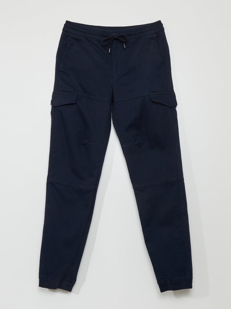 Chino met zakken opzij BLAUW - Kiabi