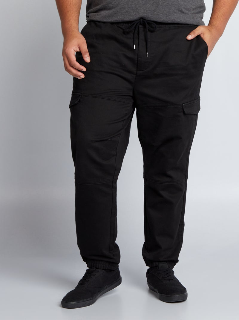 Chino met zakken opzij zwart - Kiabi