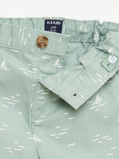 Chino short met verstelbare taille - Kiabi