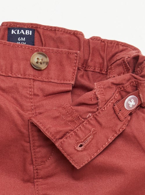 Chino short met verstelbare taille - Kiabi