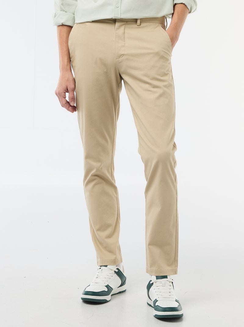 Chino van twill Biege - Kiabi