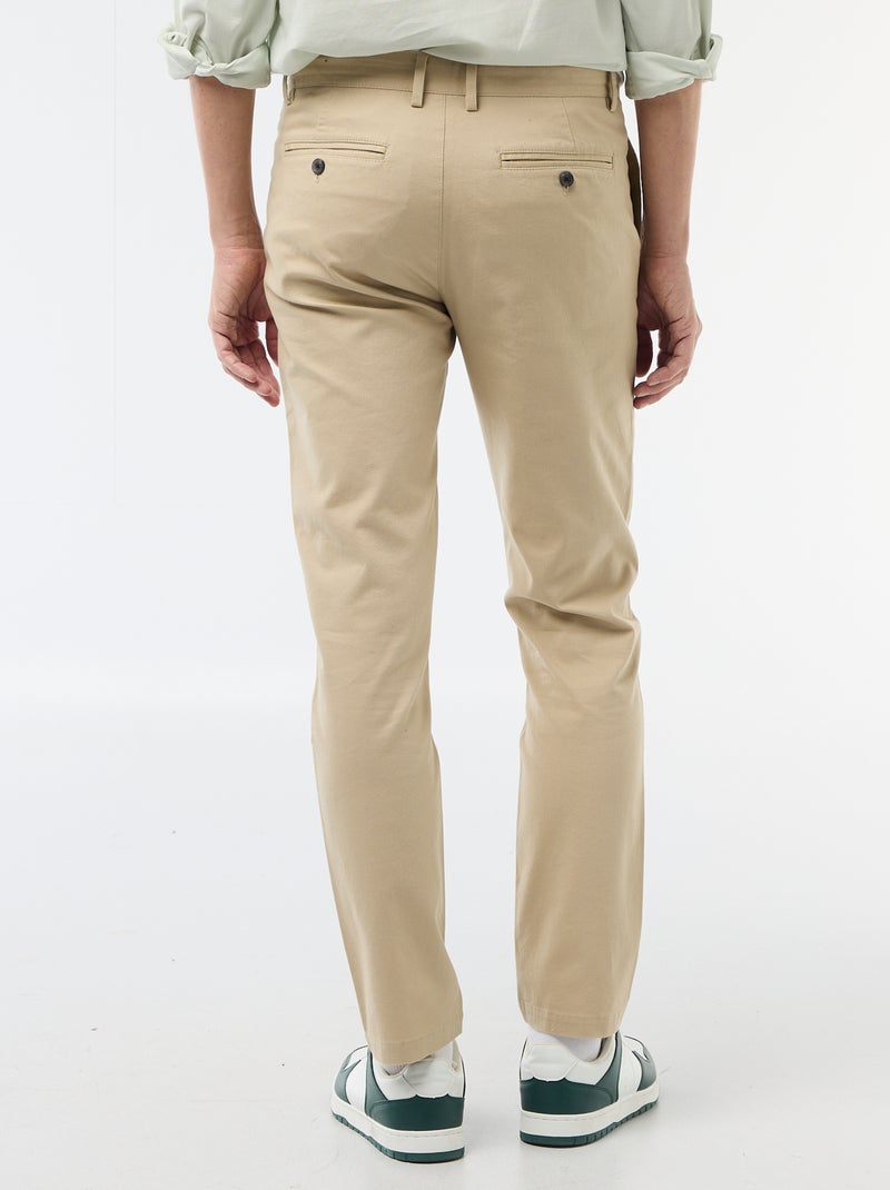 Chino van twill Biege - Kiabi