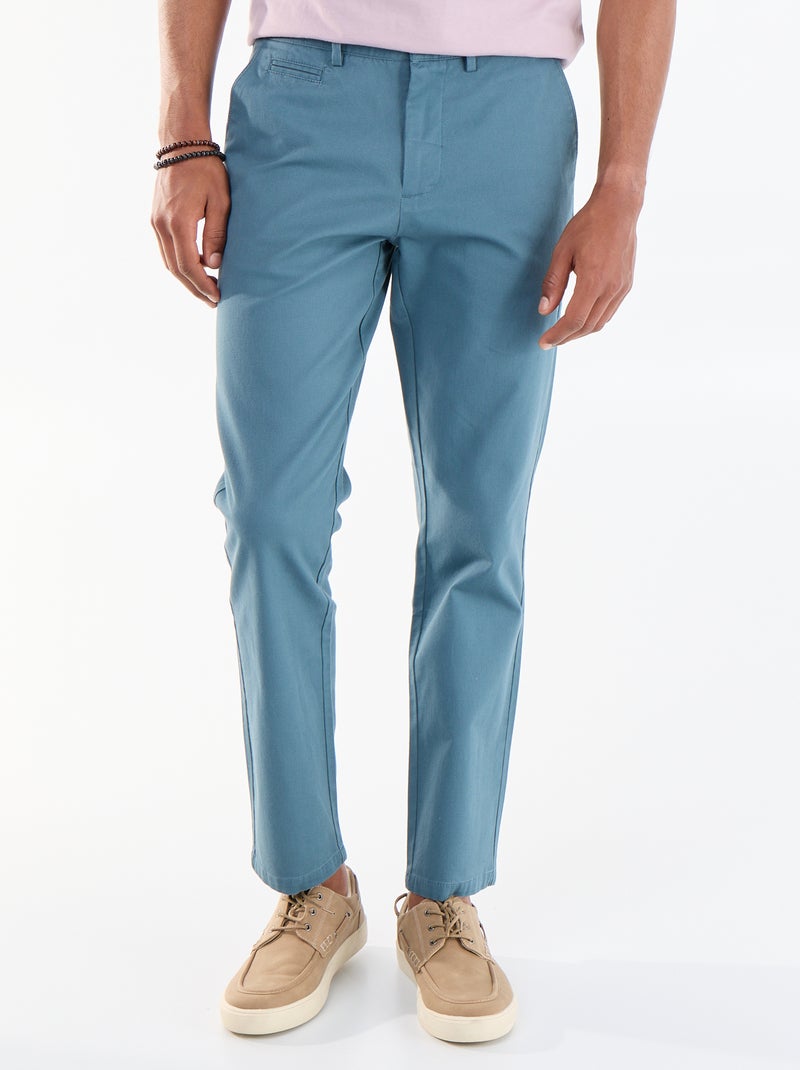 Chino van twill Blauw - Kiabi