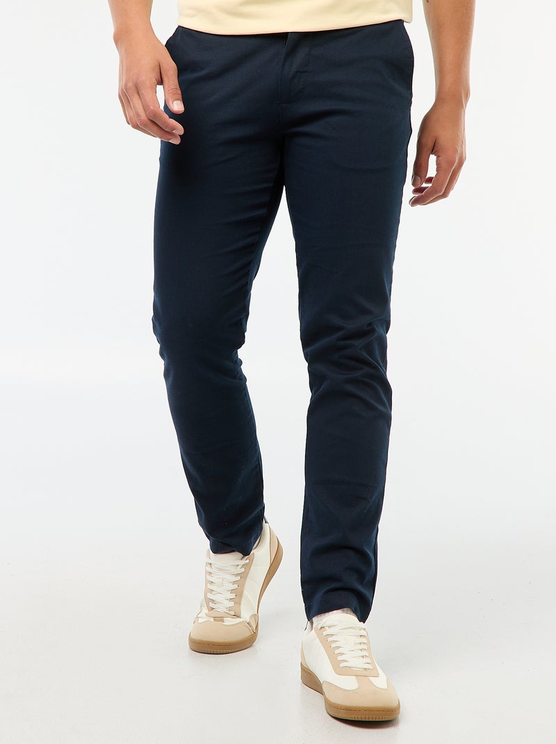 Chino van twill Blauw - Kiabi