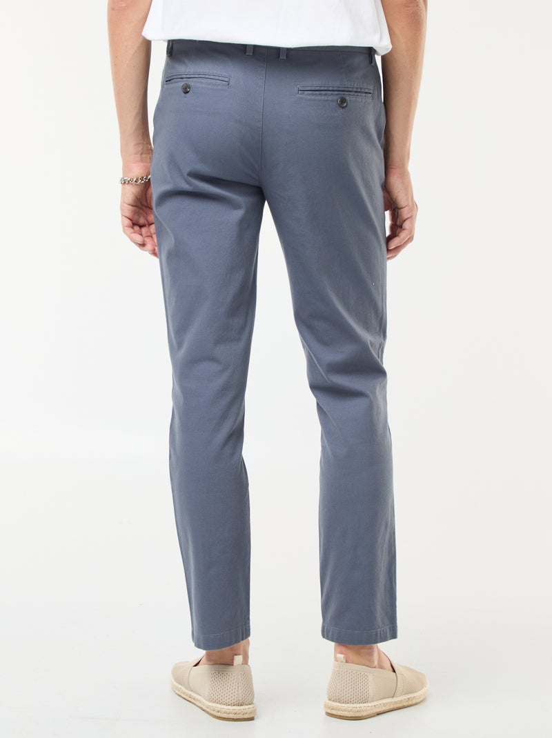 Chino van twill Grijs - Kiabi