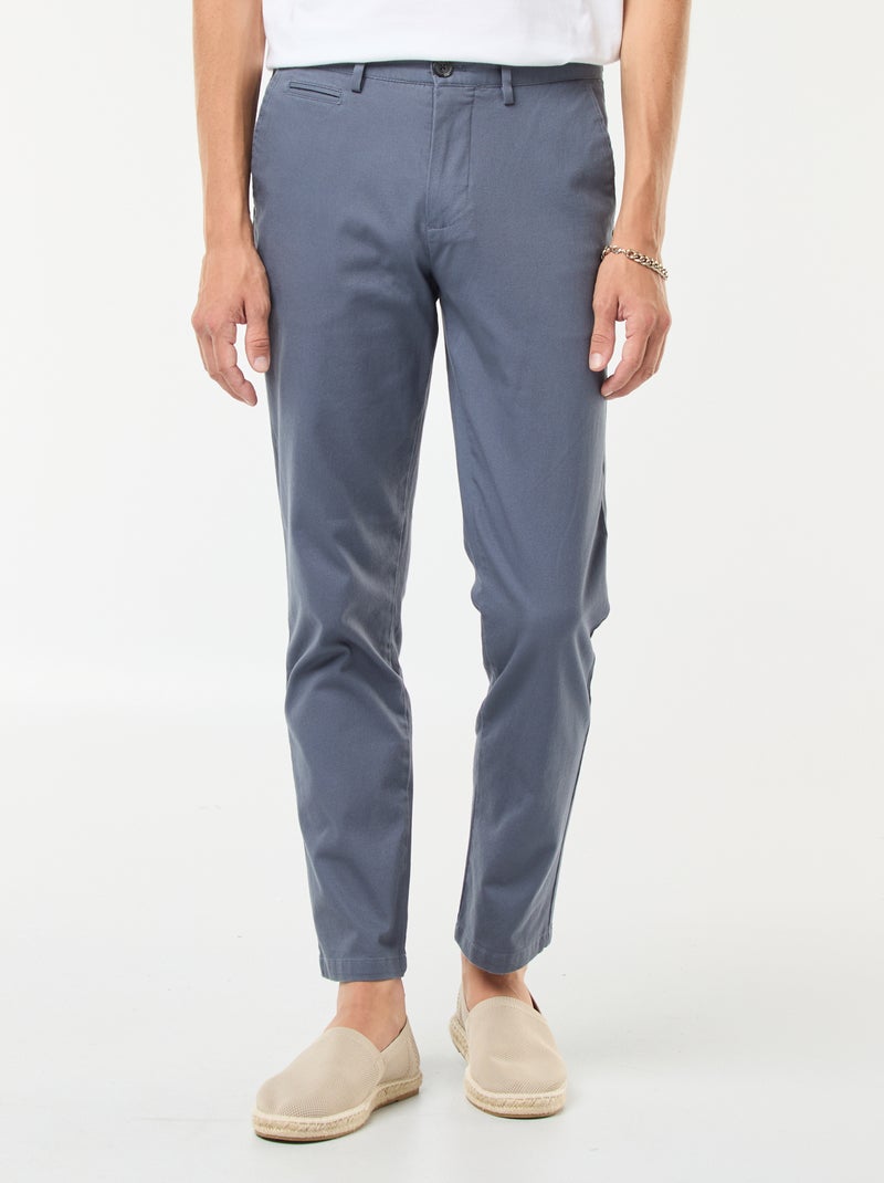 Chino van twill Grijs - Kiabi